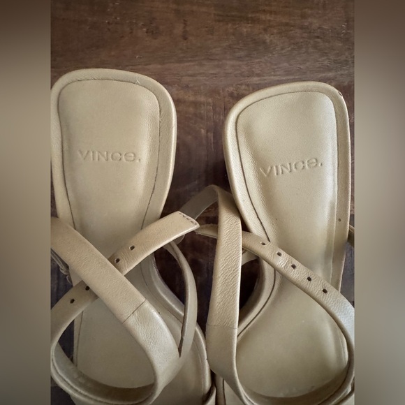 Vince |Shoes| Luella Ankle Strap Sandal Nude Heels Women's 7.5 - Picture 6 of 9